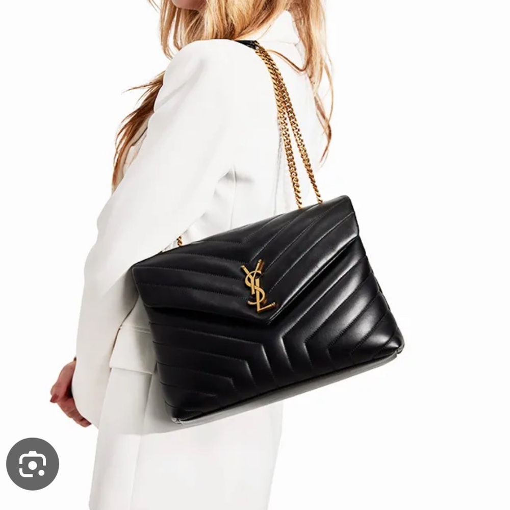 Saint Laurent: Lou Lou Small (Black & Gold)🖤